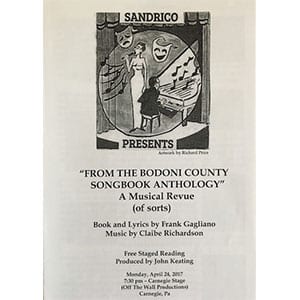 From the Bodoni County Songbook Anthology
